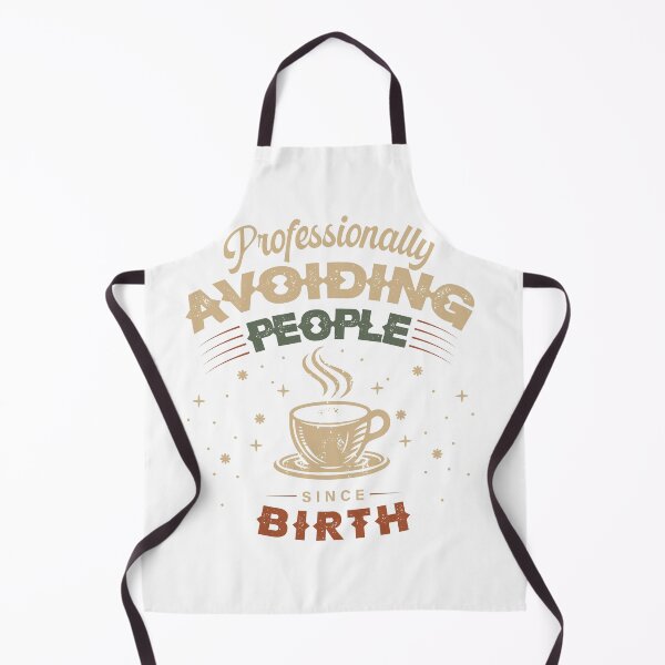 Item preview, Professionally Avoiding People Since Birth Funny Introvert Coffee Lover Typography T-Shirt designed and sold by RIZU DESIGN.