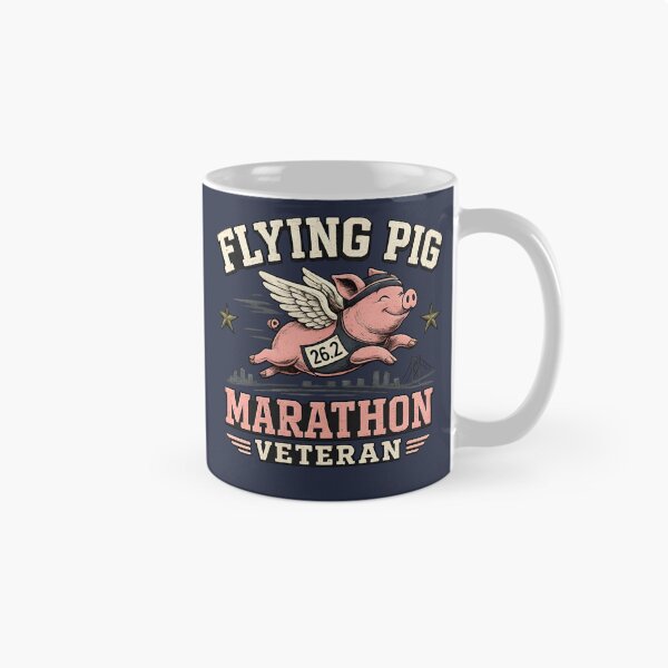 Item preview, Flying Pig Marathon Veteran Running Shirt designed and sold by RockyLambda.