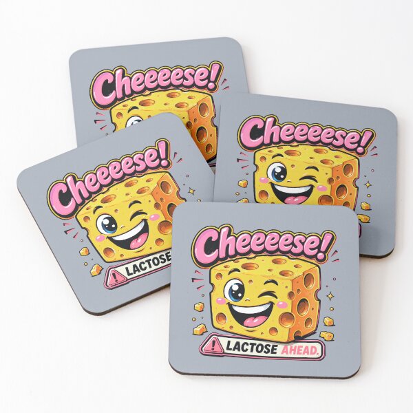 Item preview, Cheeeese! – Lactose Ahead Funny Cheese Cartoon designed and sold by Aimetoi.