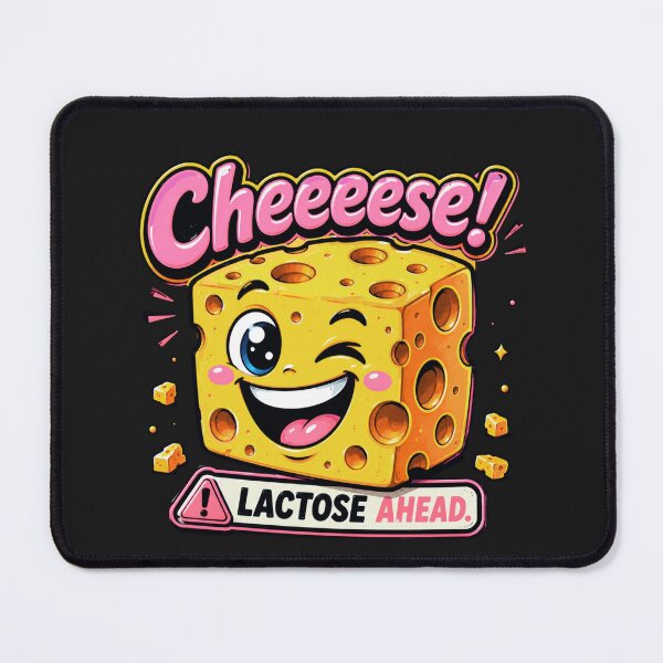 Item preview, Cheeeese! – Lactose Ahead Funny Cheese Cartoon designed and sold by Aimetoi.
