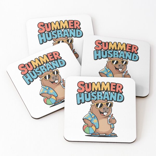 Item preview, Summer Husband Cute Capybara t-shirt designed and sold by RedCircleArt.
