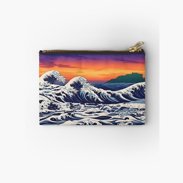 Item preview, Bonassola Sunset Waves - Italian Riviera Art designed and sold by ToxicInkArt.
