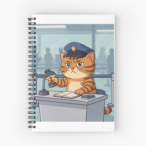 Item preview, Official Cat Passport Control Officer designed and sold by PictorialWhimsy.
