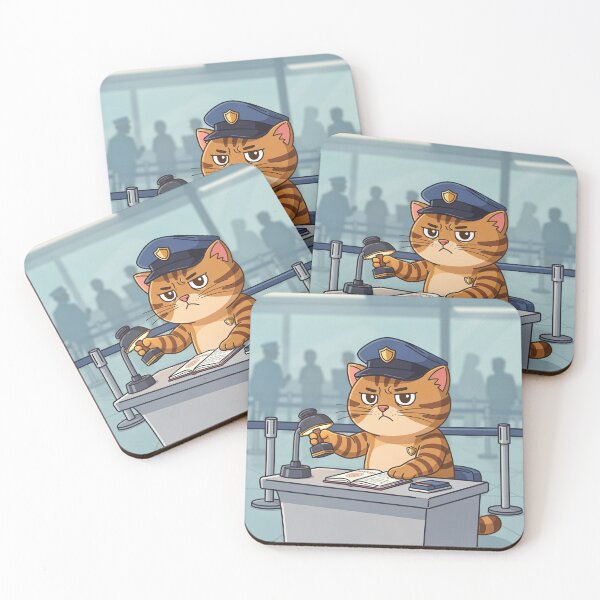 Item preview, Official Cat Passport Control Officer designed and sold by PictorialWhimsy.