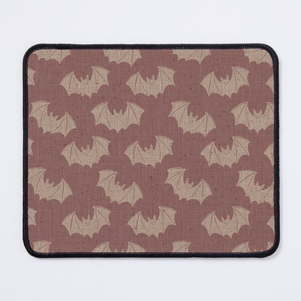 Item preview, Mauve Gothic Bat Toile Folk Halloween Pattern designed and sold by DColourMuse.