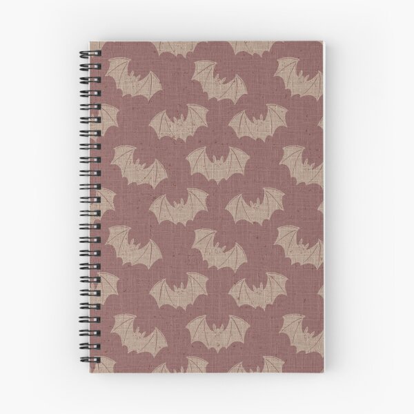 Item preview, Mauve Gothic Bat Toile Folk Halloween Pattern designed and sold by DColourMuse.