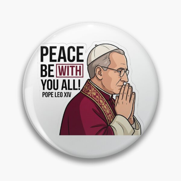 Item preview, Peace Be With You All Pope Leo XIV Praying Catholic designed and sold by raedattia.