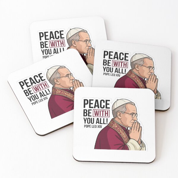 Item preview, Peace Be With You All Pope Leo XIV Praying Catholic designed and sold by raedattia.