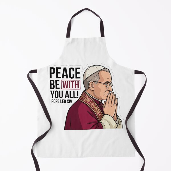 Item preview, Peace Be With You All Pope Leo XIV Praying Catholic designed and sold by raedattia.