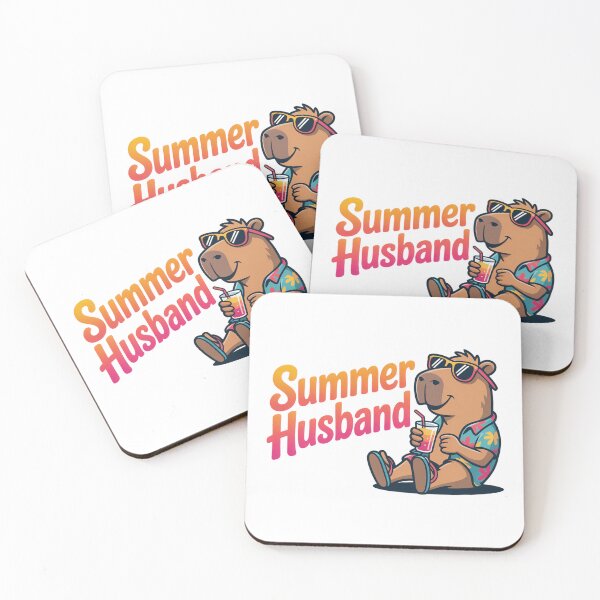 Item preview, Summer Husband Chilling Capybara Sticker t-shirt designed and sold by RedCircleArt.