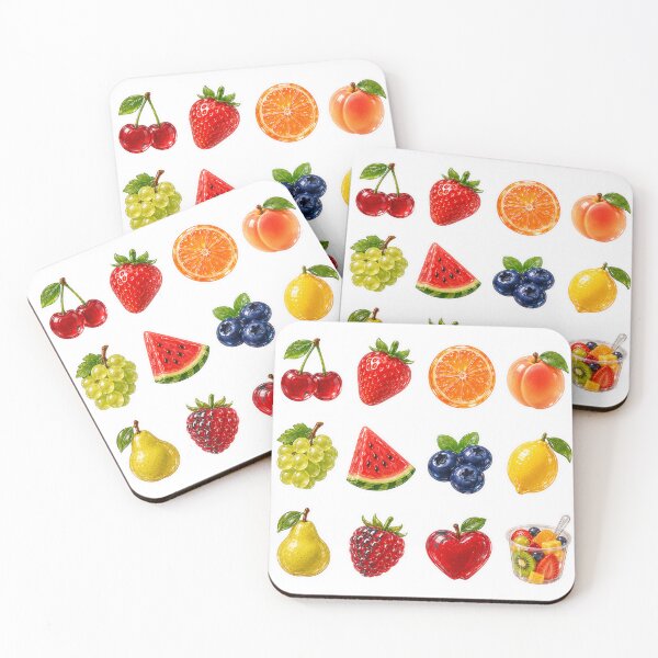 Item preview, Juicy Little Things – Glossy Fruit Sticker Pack designed and sold by alexrow.