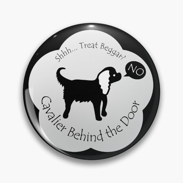 Item preview, Funny Cavalier Treat Beggar Behind the Door White Base designed and sold by Na7nasColorShop.