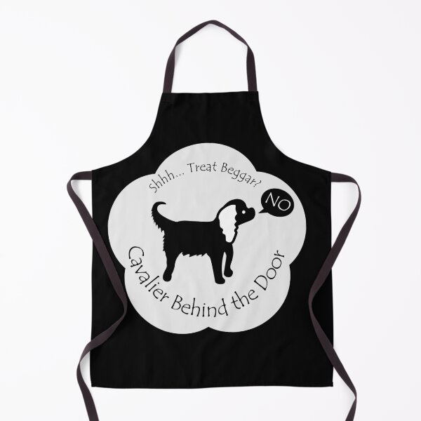 Item preview, Funny Cavalier Treat Beggar Behind the Door White Base designed and sold by Na7nasColorShop.
