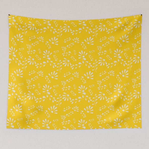 Item preview, Sunny yellow simple floral seamless pattern. designed and sold by RuwaDesignArt.