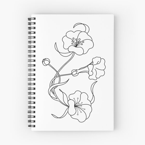 Item preview, Dancing Flowers | Minimalist Botanical Line Art designed and sold by MissSairung.