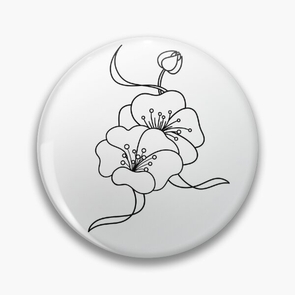 Item preview, Dancing Flowers | Minimalist Botanical Line Art designed and sold by MissSairung.