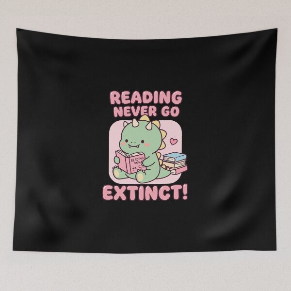 Item preview, Reading Never Go Extinct designed and sold by dudelinart.