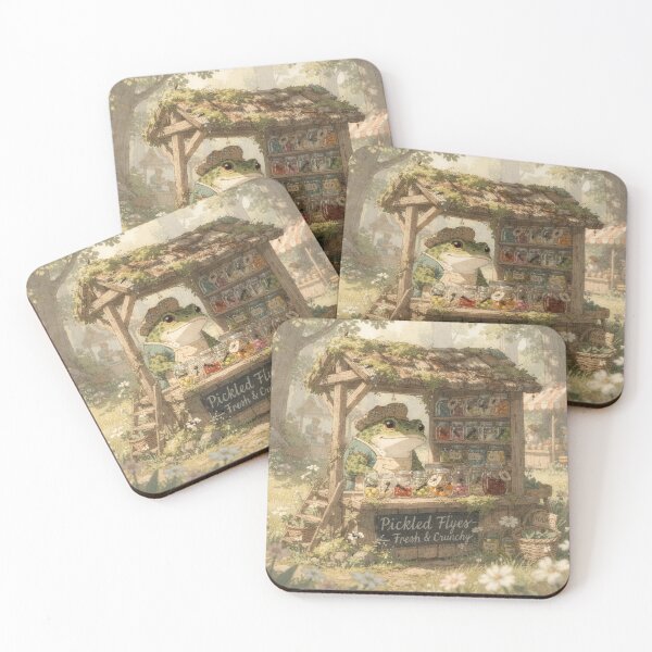Item preview, Toad Selling Pickled Flies at the Market designed and sold by PictorialWhimsy.