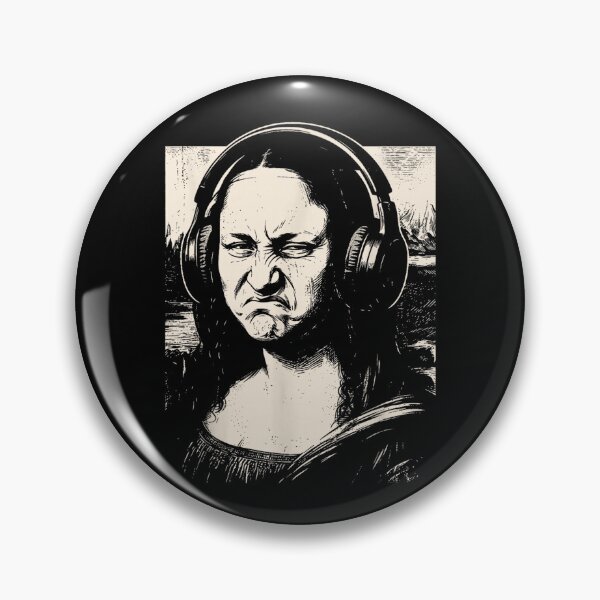 Item preview, Mona Lisa Bass Face Funny Music Lovers DJs Producers  designed and sold by Juansustait.