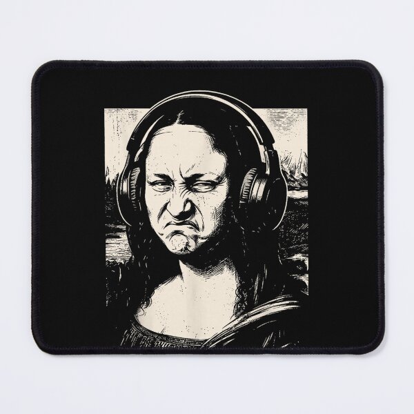 Item preview, Mona Lisa Bass Face Funny Music Lovers DJs Producers designed and sold by Juansustait.