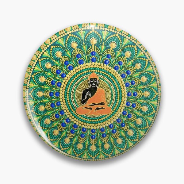 Item preview, Buddha Mandala Dot Art | Spiritual Meditation Mandala | Sacred Geometry Zen Wall Art designed and sold by STIC-ART.