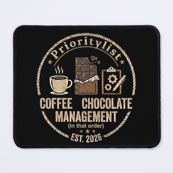 Item preview, Coffee Chocolate Management Funny Office Priority List designed and sold by 42Creations.
