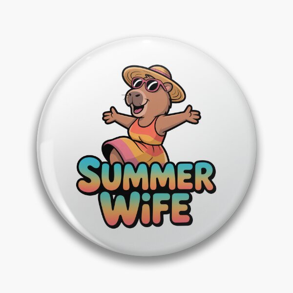 Item preview, Summer Wife Happy Capybara Sundress t-shirt designed and sold by RedCircleArt.