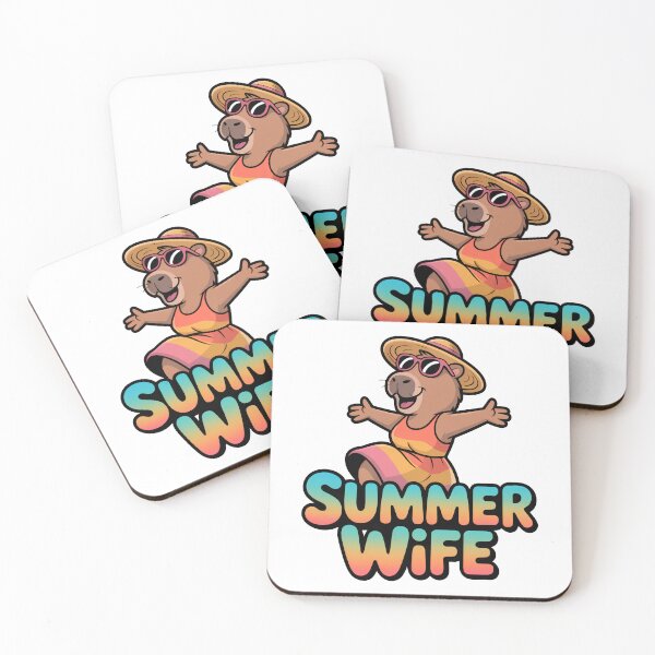 Item preview, Summer Wife Happy Capybara Sundress t-shirt designed and sold by RedCircleArt.
