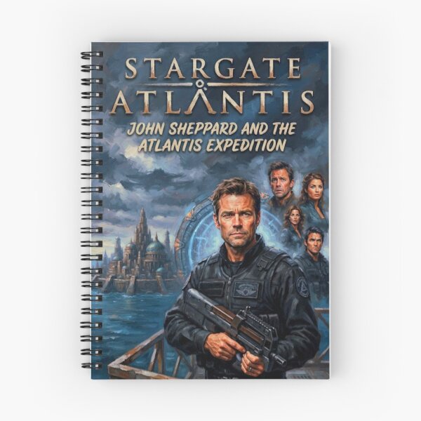 Item preview, Stargate Atlantis Retro Sci-Fi Action Tribute Art Poster designed and sold by Art's Diner.