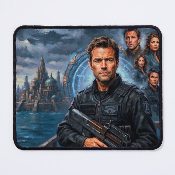 Item preview, Stargate Atlantis Retro Sci-Fi Action Tribute Art Poster designed and sold by Art's Diner.