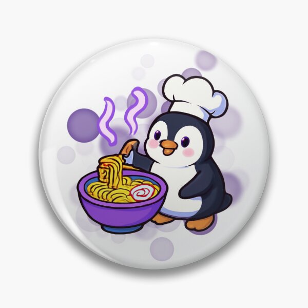 Item preview, Cute Penguin Ramen Chef Cartoon designed and sold by iamKRUK.