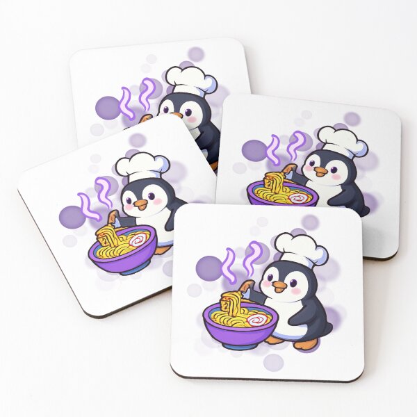 Item preview, Cute Penguin Ramen Chef Cartoon designed and sold by iamKRUK.