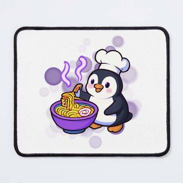 Item preview, Cute Penguin Ramen Chef Cartoon designed and sold by iamKRUK.