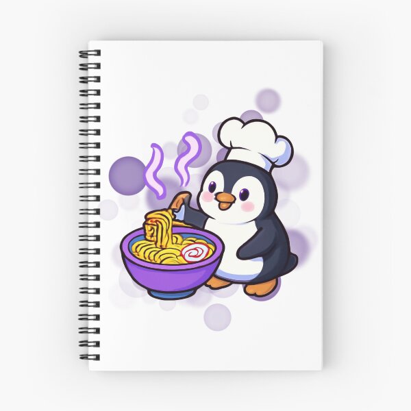 Item preview, Cute Penguin Ramen Chef Cartoon designed and sold by iamKRUK.