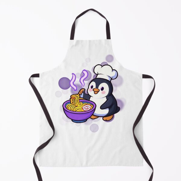 Item preview, Cute Penguin Ramen Chef Cartoon designed and sold by iamKRUK.