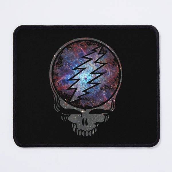 Item preview, Grateful Dead Cosmic Space Stealie Galaxy Lightning Skull designed and sold by DarylPope.