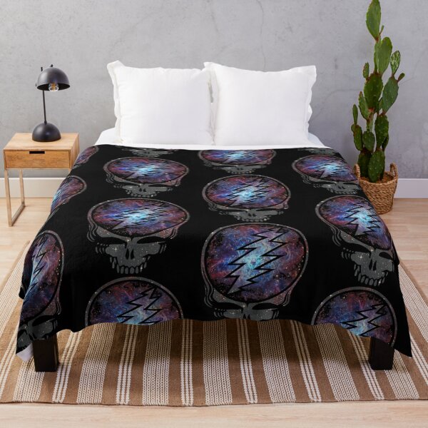 Item preview, Grateful Dead Cosmic Space Stealie Galaxy Lightning Skull designed and sold by DarylPope.