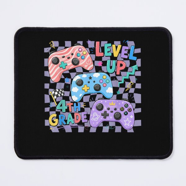 Item preview, Retro Checkered Level Up 4th Grade Gamer Back to School Cute designed and sold by Juansustait.