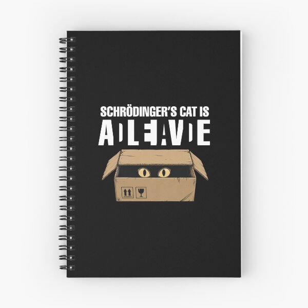 Item preview, Schrödinger's Cat Is Dead Alive Optical Illusion Funny Cat Lover Physics designed and sold by w1ckerman.