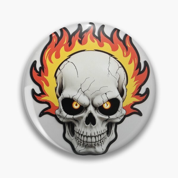 Item preview, Fire Skull vector sticker designed and sold by mrshadow113.
