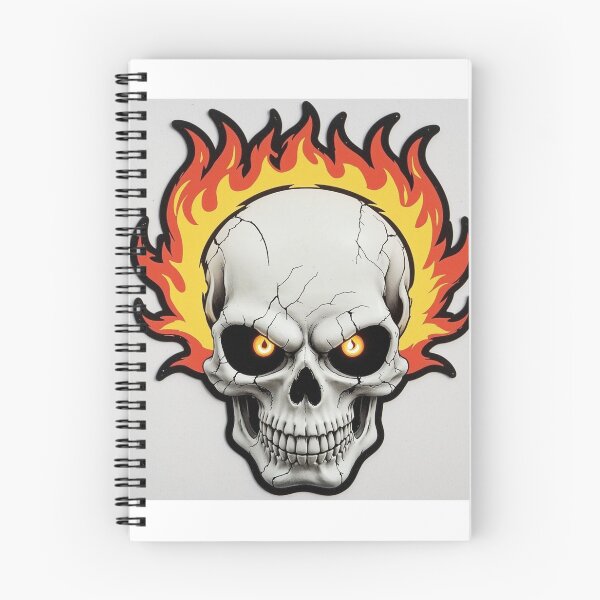 Item preview, Fire Skull vector sticker designed and sold by mrshadow113.
