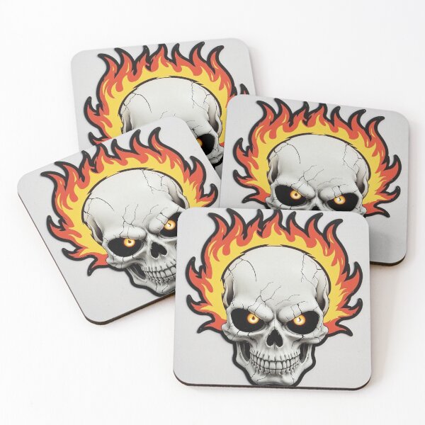Item preview, Fire Skull vector sticker designed and sold by mrshadow113.