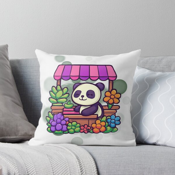 Item preview, Cute Panda Plant Shop Cartoon designed and sold by iamKRUK.