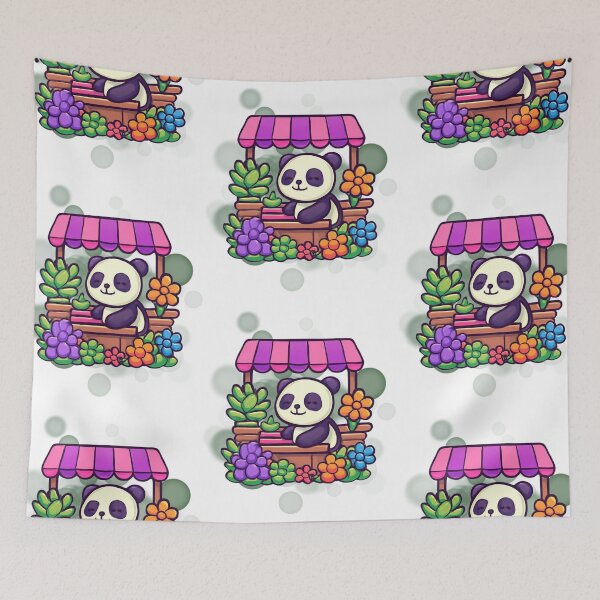 Item preview, Cute Panda Plant Shop Cartoon designed and sold by iamKRUK.