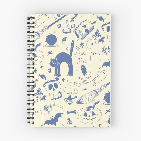 Item preview, Halloween doodles pattern designed and sold by natinart.