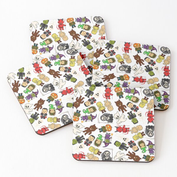 Item preview, Pixel Halloween Monsters Pattern (large) designed and sold by gkillerb.