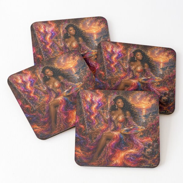 Item preview, Radiant Sunset Artist Painting Dreamscape Fantasy Color Explosion designed and sold by Jlbcartgallery.
