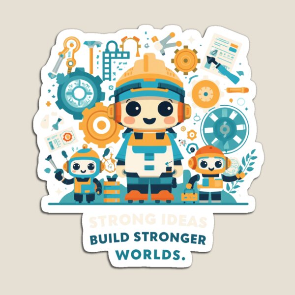Item preview, Strong Ideas Build Stronger Worlds | Engineer Motivation designed and sold by ULTIMATE CREATIONS.