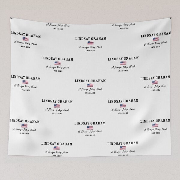 Item preview, Lindsey Graham Memorial a foreign policy hawk 1955-2026 designed and sold by Vanthuandesign.