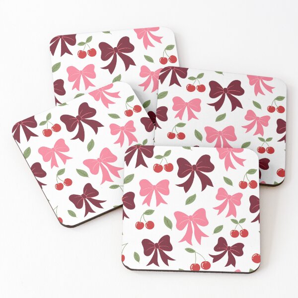 Item preview, Cute Coquette Cherry and Bows Seamless Pattern Background designed and sold by DiNata.